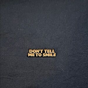 Black and Gold Enamel Pin